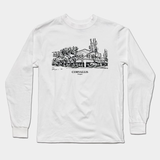 Corvallis - Oregon Long Sleeve T-Shirt by Lakeric